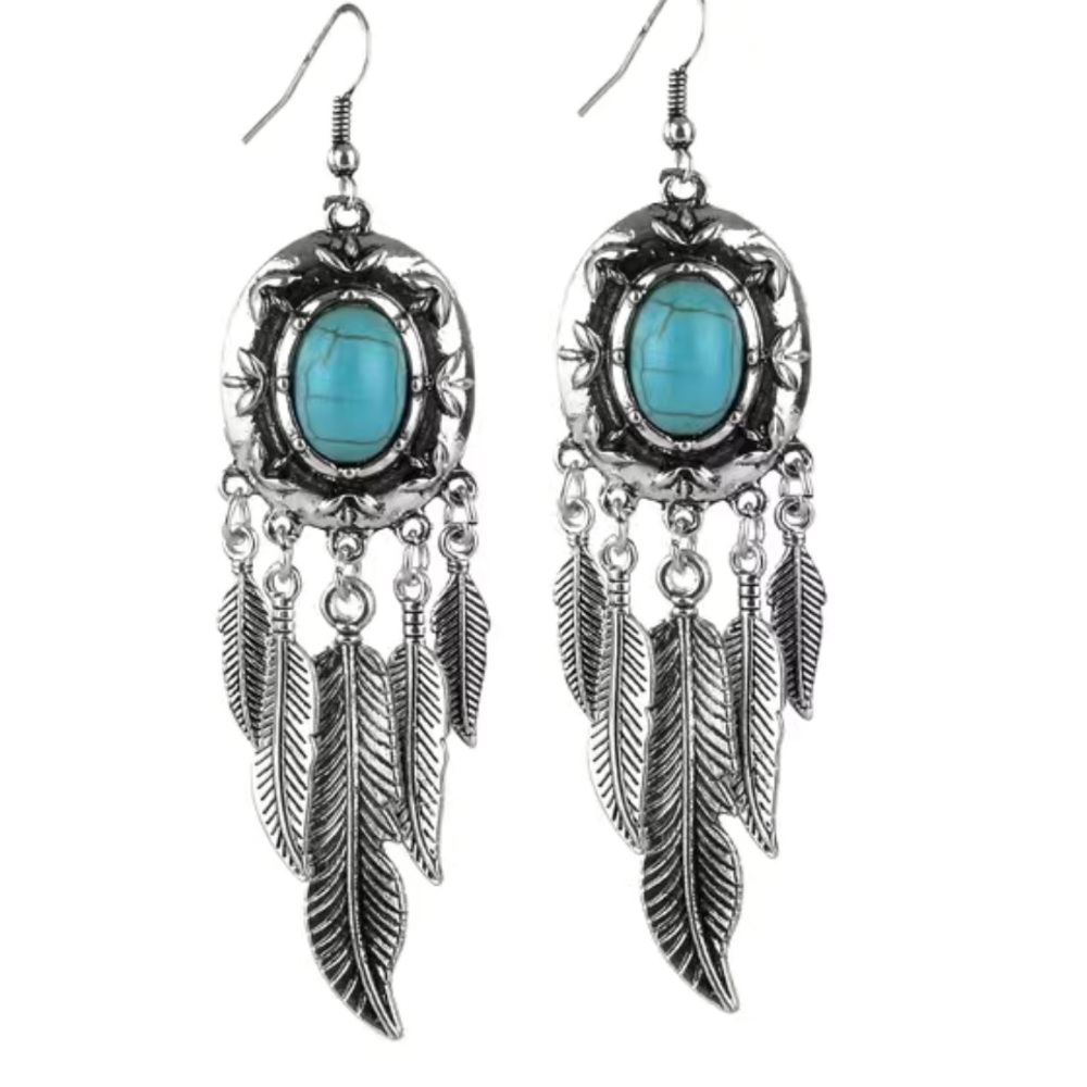 Vintage Leaf Drop Earrings